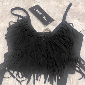 Dollskill fringe top